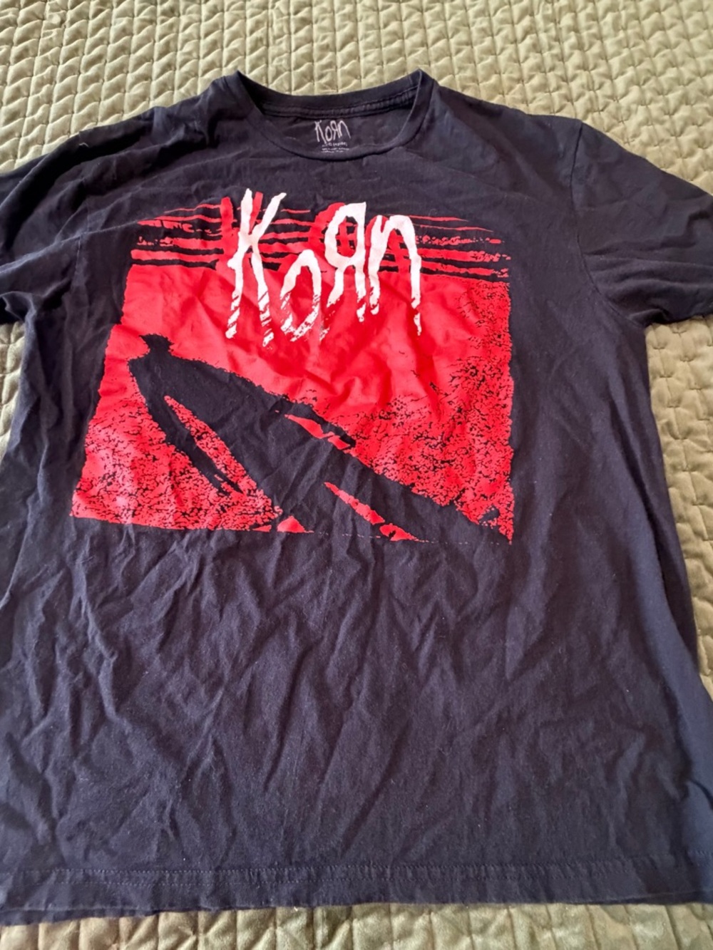 Korn black red t-shirt size large 42/44 - Picture 2 of 6